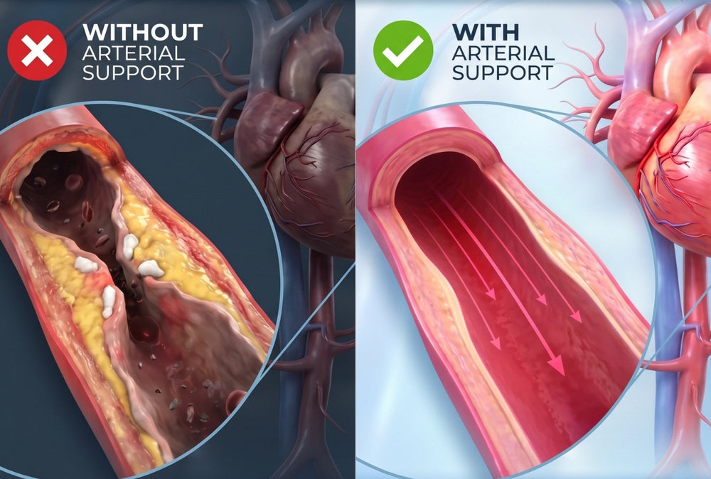 Arterial support illustration